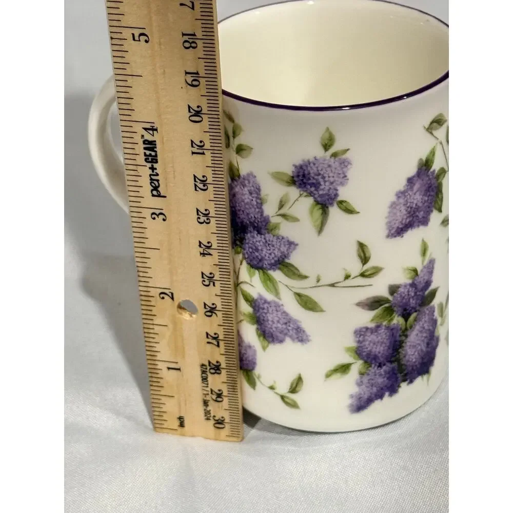 Royal Albert Collection Lilac Lane Bone China Mug England Lilac Floral Coffee